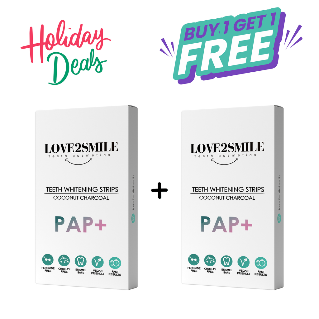 PAP+ Teeth Whitening Strips - 14 Day Treatment | 1+1 Bundle Deal