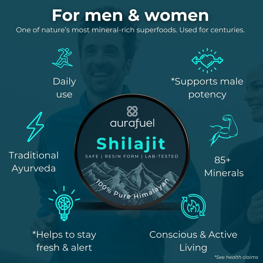 Pure Himalayan Shilajit Resin - 78%+ Fulvic Acid | Authentic Ayurvedic Supplement