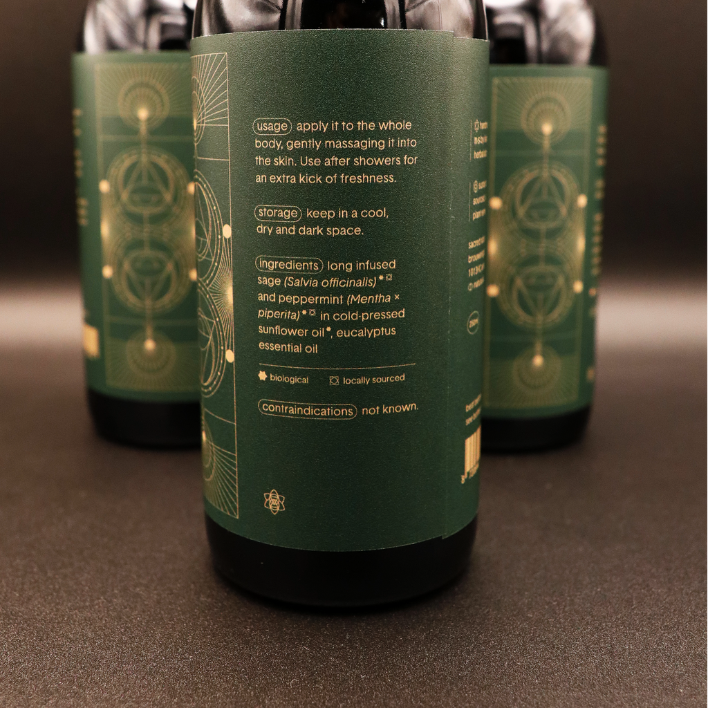 Lift-Me-Up Body Oil - Energizing Sage & Eucalyptus for Men