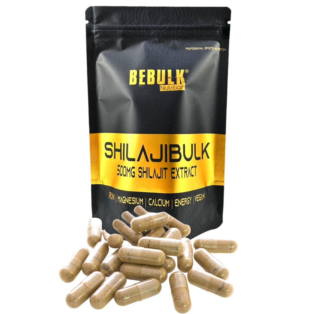 ShilajiBulk - Shilajit 500mg Capsules - Vegan Premium Supplement