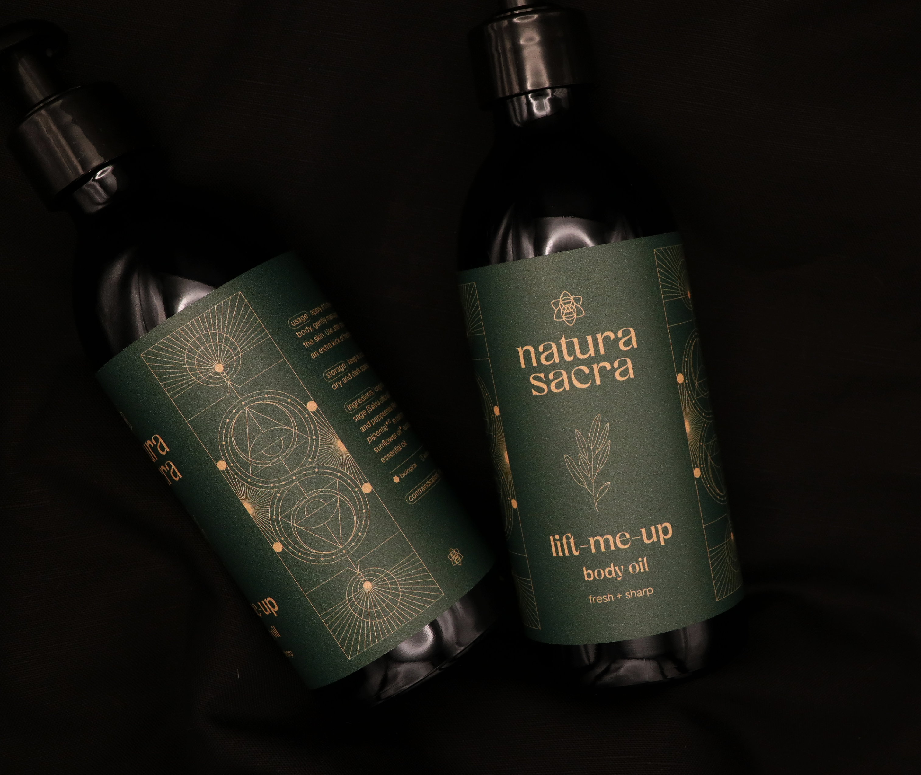 Lift-Me-Up Body Oil - Energizing Sage & Eucalyptus for Men