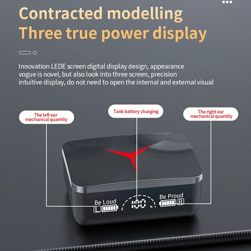 M90 TWS Wireless Earbuds - Bluetooth 5.3 Gaming Earphones with Active Noise Cancelling