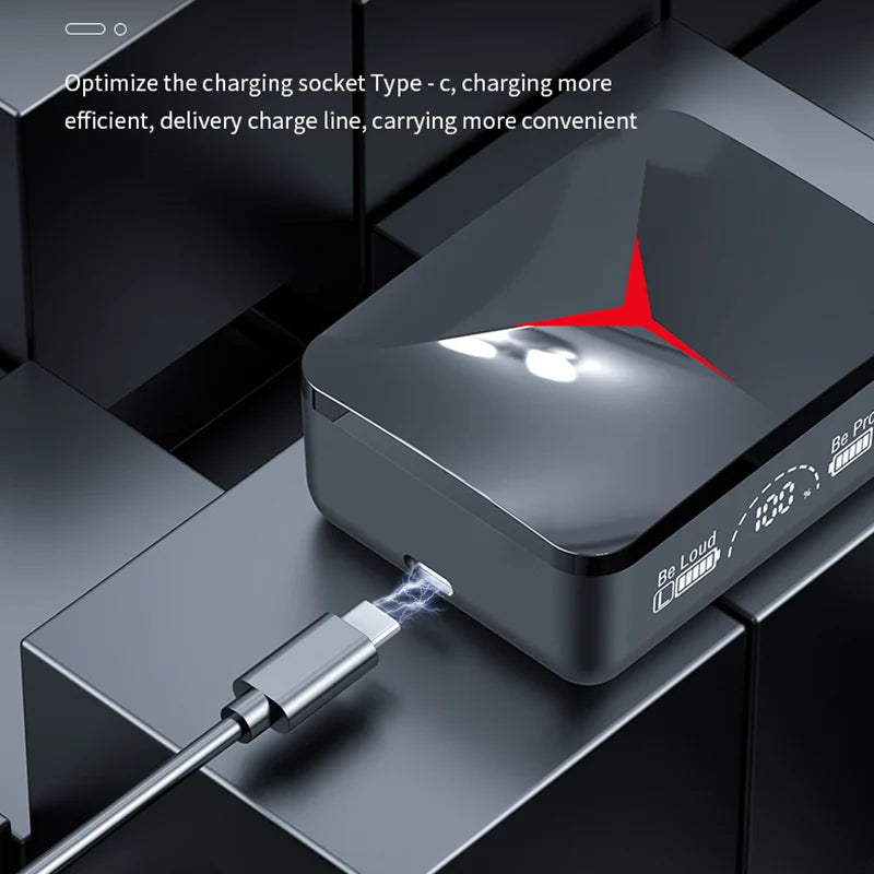 M90 TWS Wireless Earbuds - Bluetooth 5.3 Gaming Earphones with Active Noise Cancelling