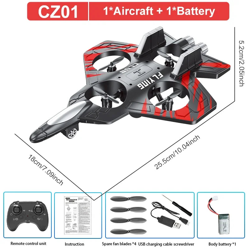 EPP Foam RC Stunt Glider - Electric Remote Control Fighter Plane for Kids