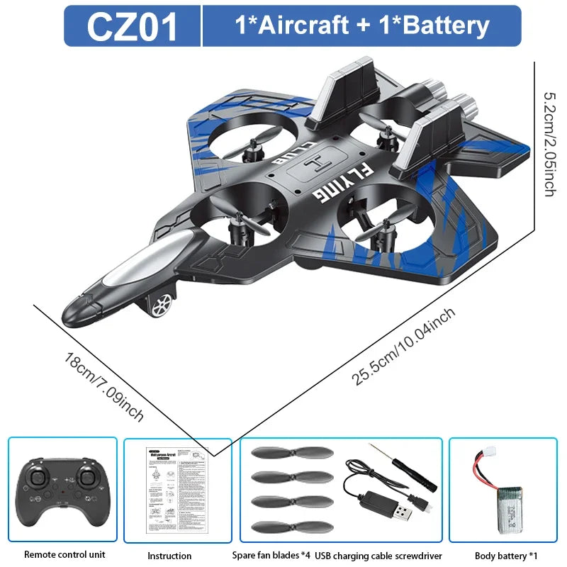 EPP Foam RC Stunt Glider - Electric Remote Control Fighter Plane for Kids