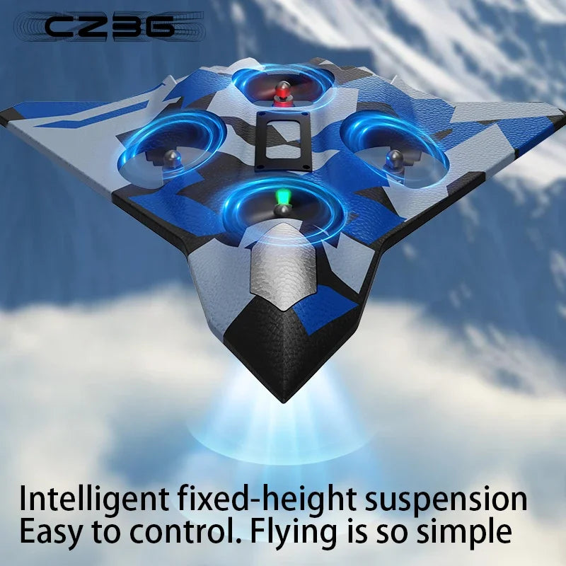EPP Foam RC Stunt Glider - Electric Remote Control Fighter Plane for Kids