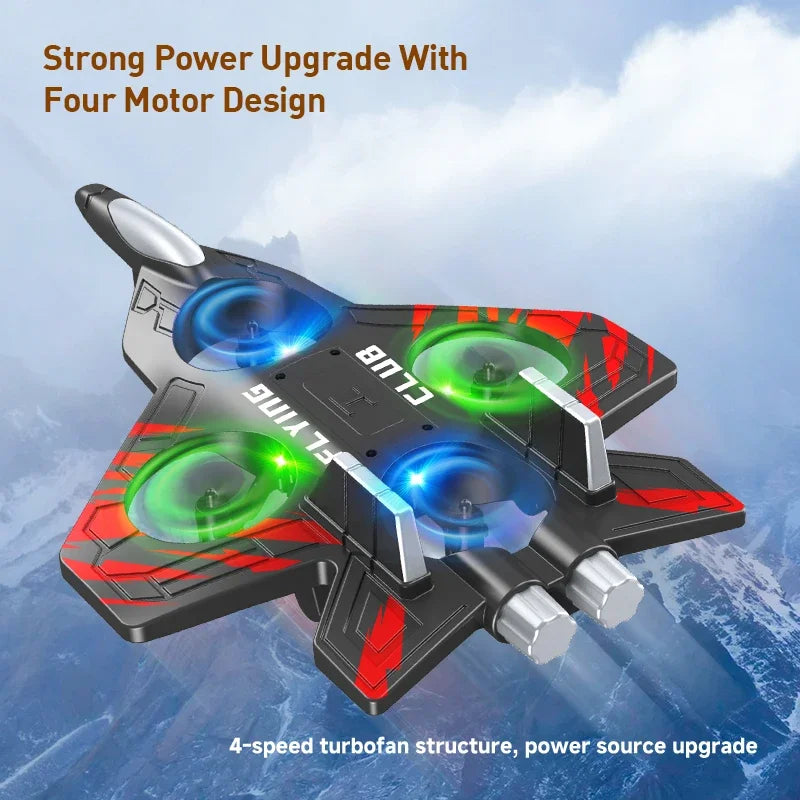EPP Foam RC Stunt Glider - Electric Remote Control Fighter Plane for Kids