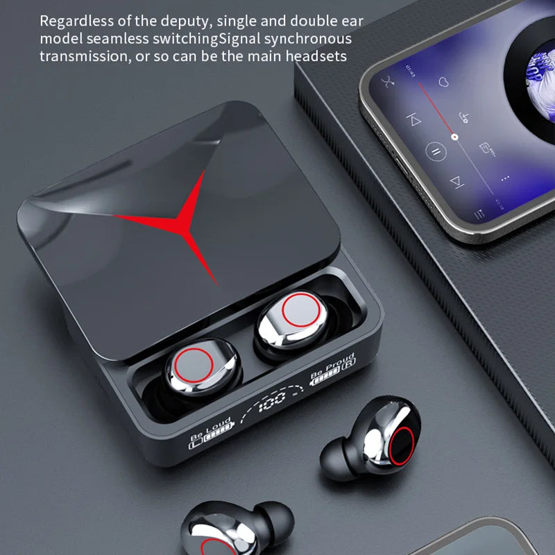 M90 TWS Wireless Earbuds - Bluetooth 5.3 Gaming Earphones with Active Noise Cancelling