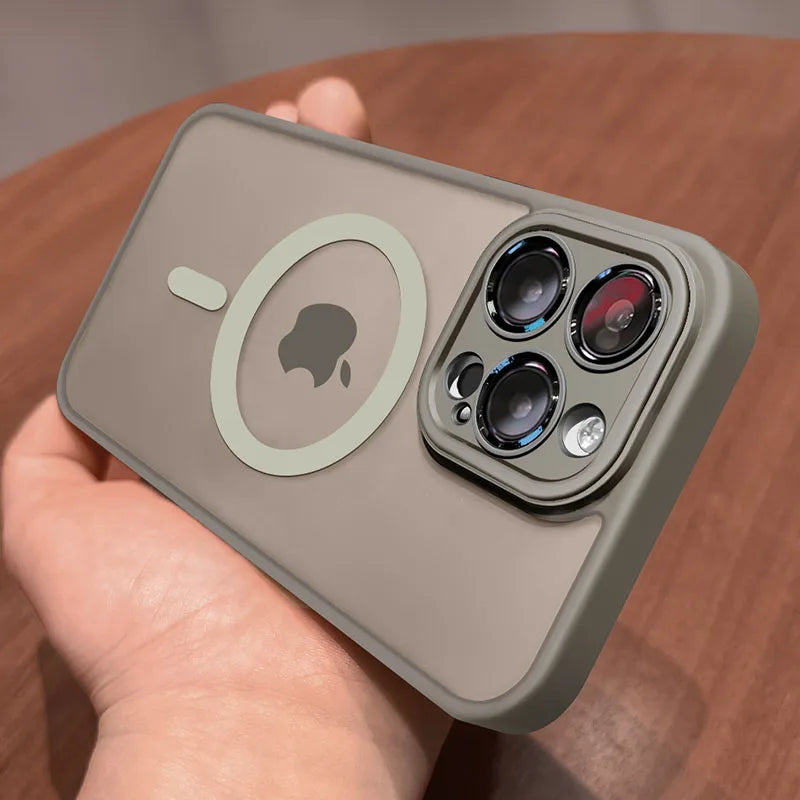MagSafe iPhone Case - Magnetic Wireless Charging Compatible Matte Armor Cover