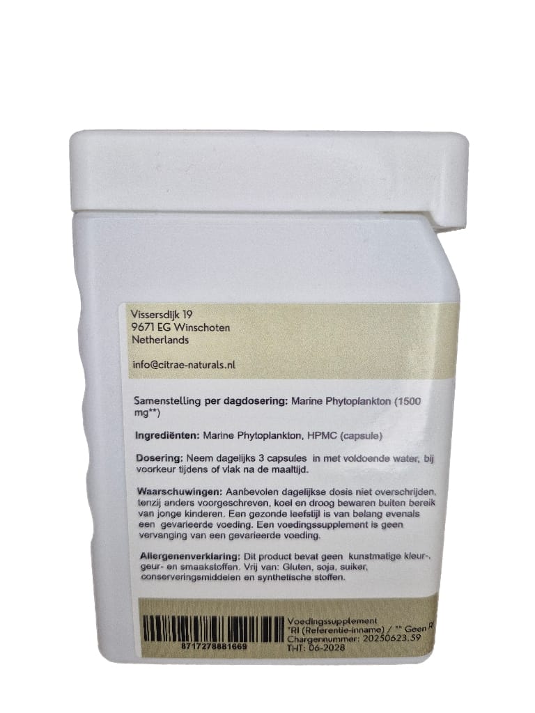 Alaska Marine Phytoplankton - Omega-3 EPA & Complete Nutrition | 90 Capsules