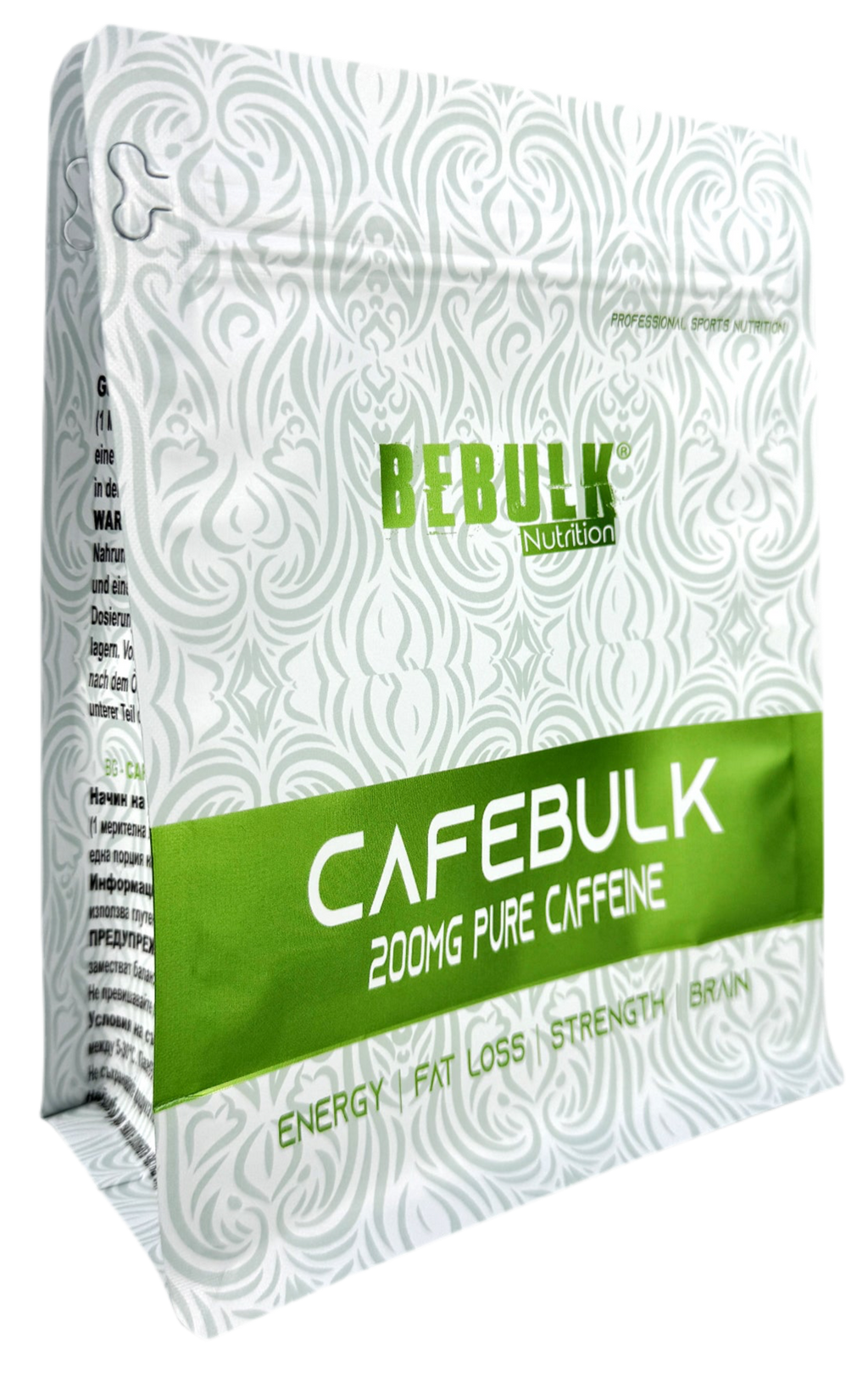 CafeBulk - Pure Caffeine Powder 100g - Anhydrous - BeBulk Nutrition
