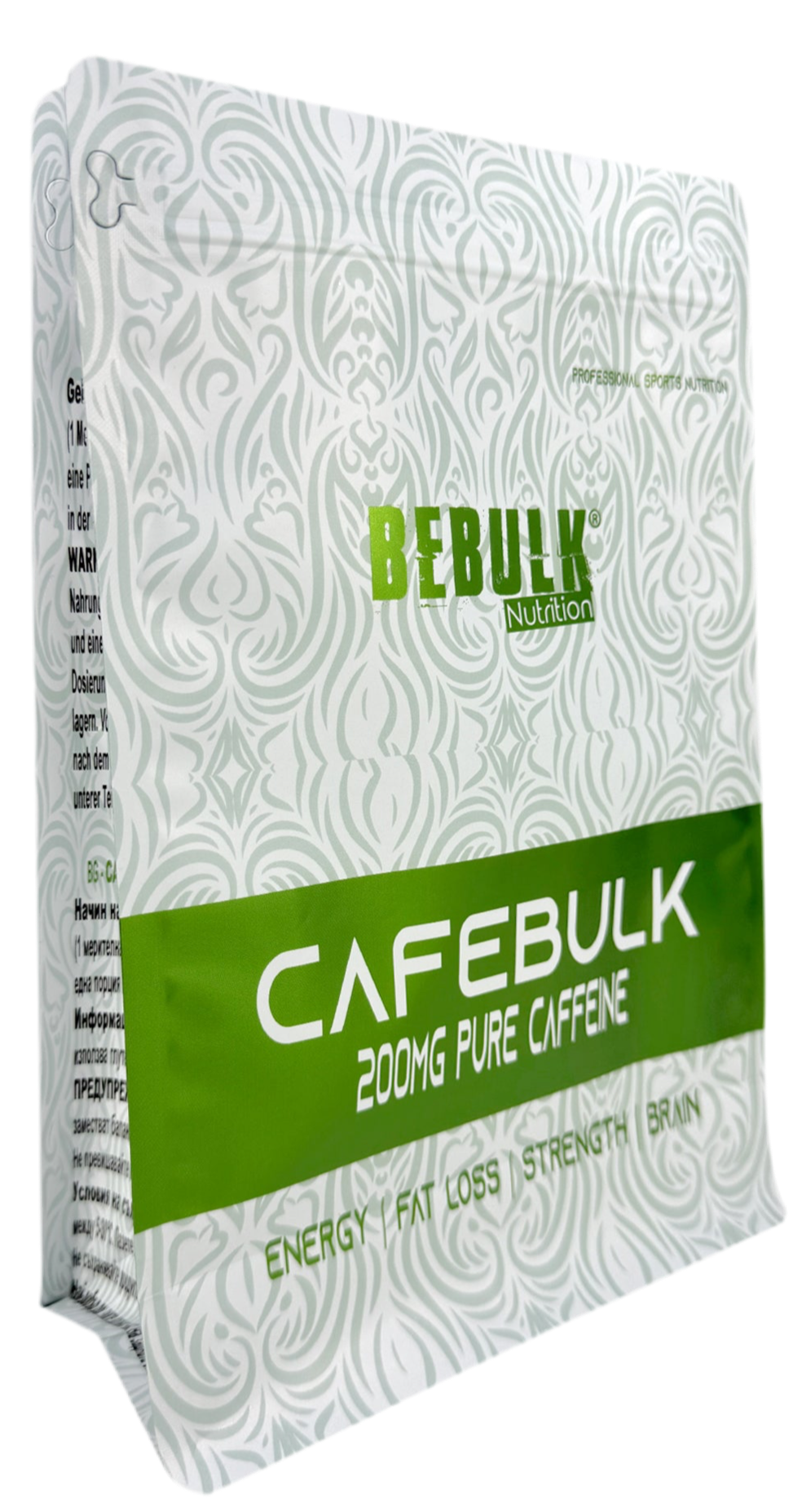 CafeBulk - Pure Caffeine Powder 100g - Anhydrous - BeBulk Nutrition