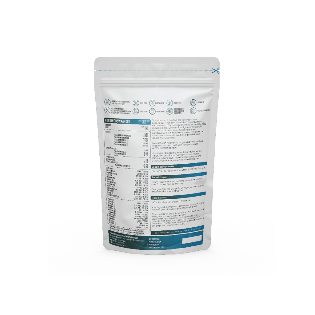 Organic Spirulina Tablets 500mg - Easy Daily Superfood Supplement