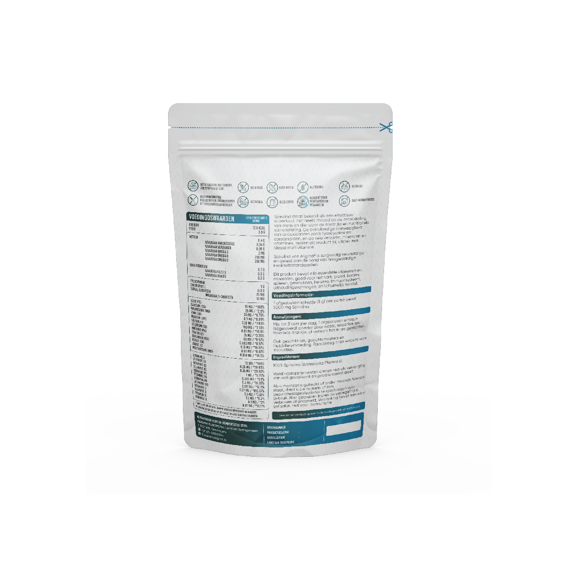 Organic Spirulina Powder - Premium Blue-Green Algae Superfood