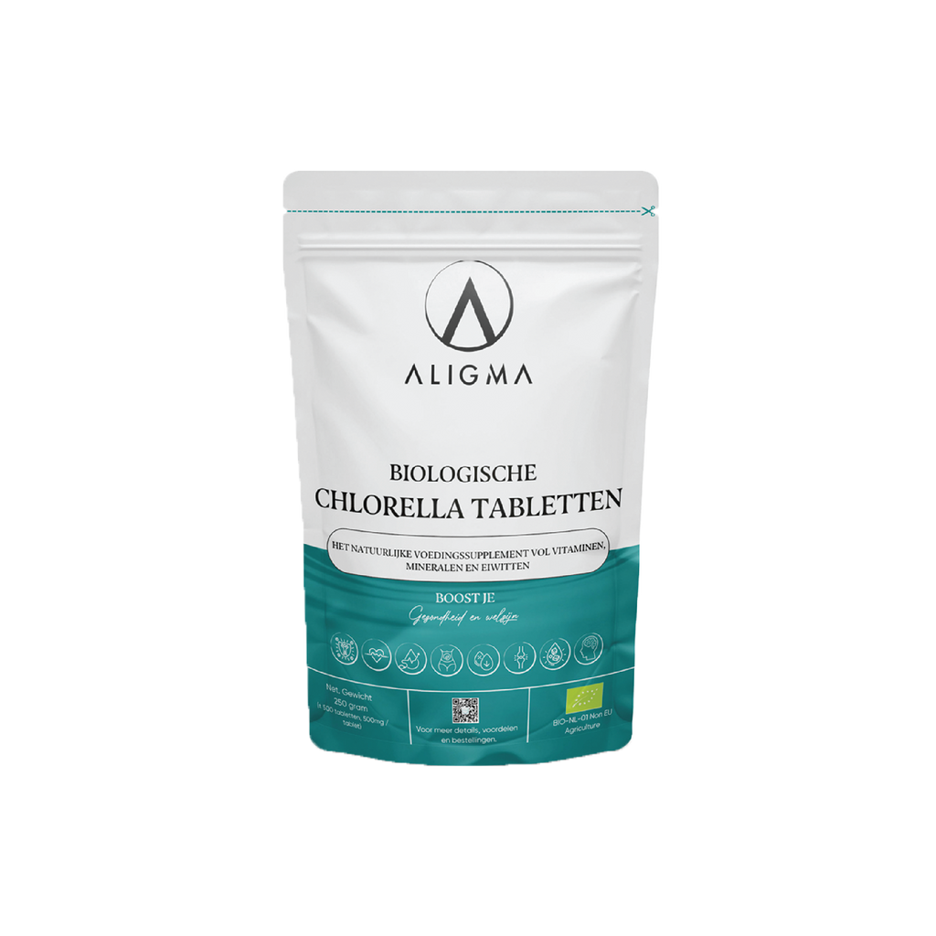 Organic Chlorella Tablets 500mg - Pure Green Superfood | 500 Tablets