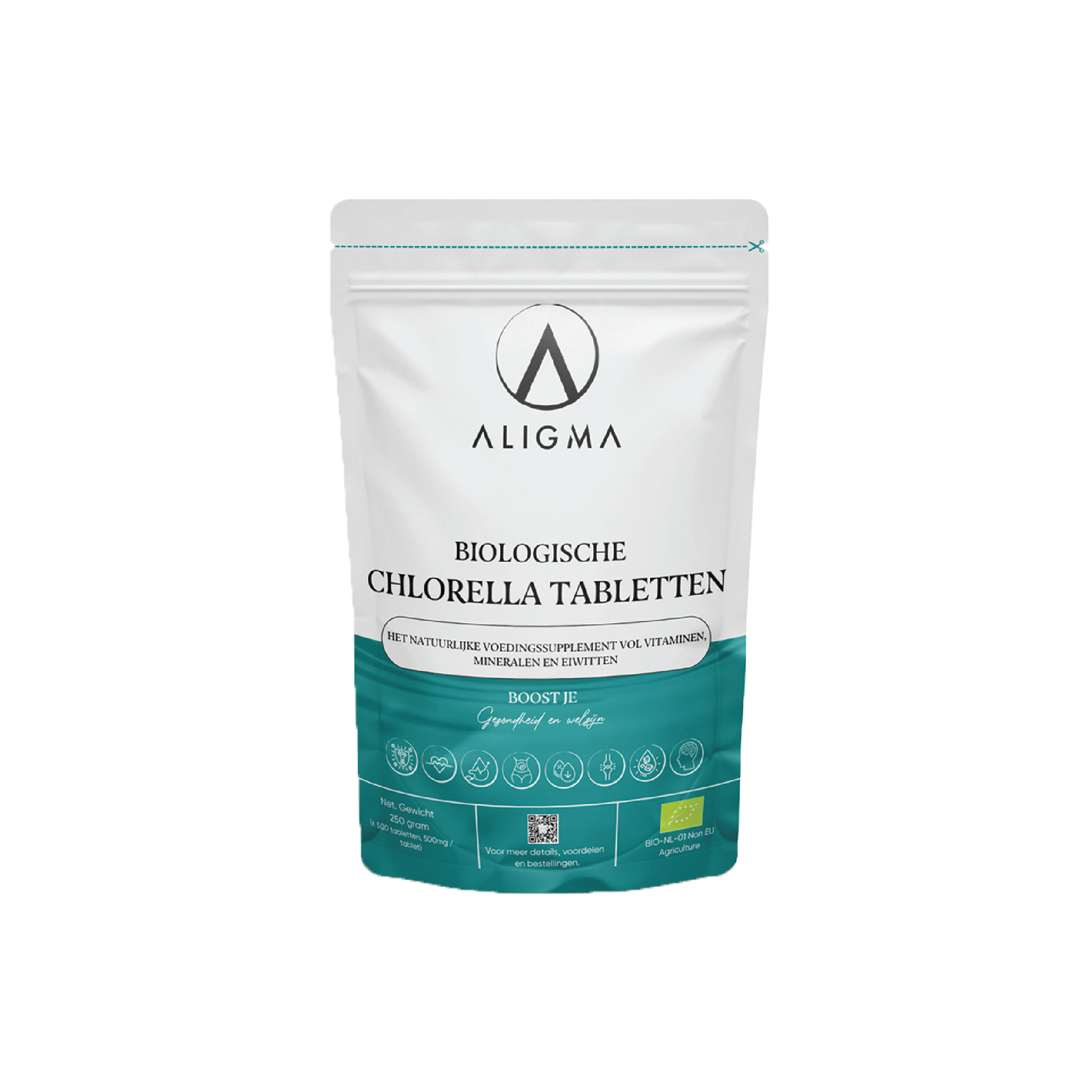 Organic Chlorella Tablets 500mg - Pure Green Superfood | 500 Tablets