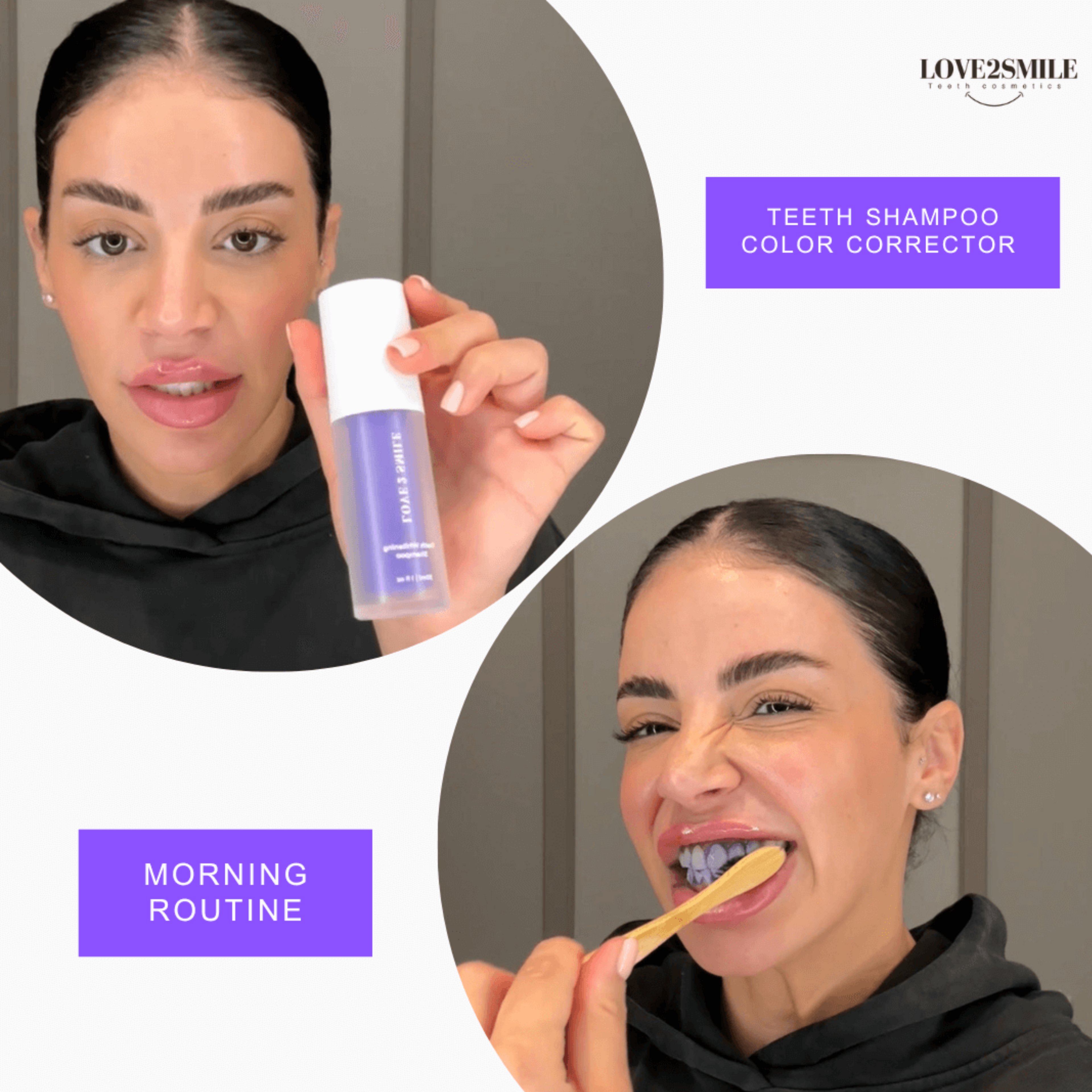 Ultimate Teeth Whitening Bundle - PAP+ Strips + Purple Shampoo | Complete Kit