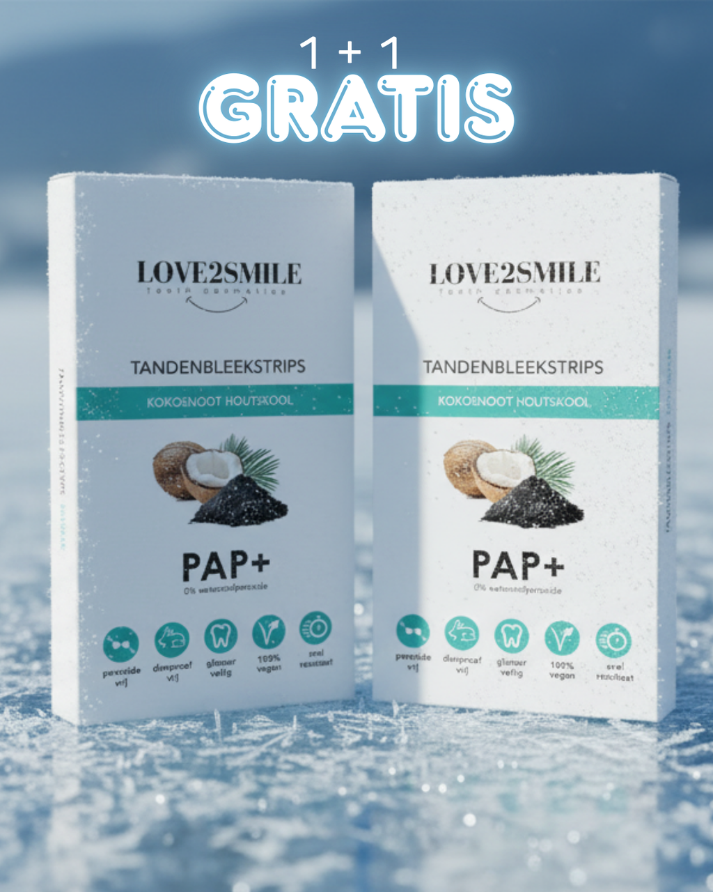 PAP+ Teeth Whitening Strips - 14 Day Treatment | 1+1 Bundle Deal