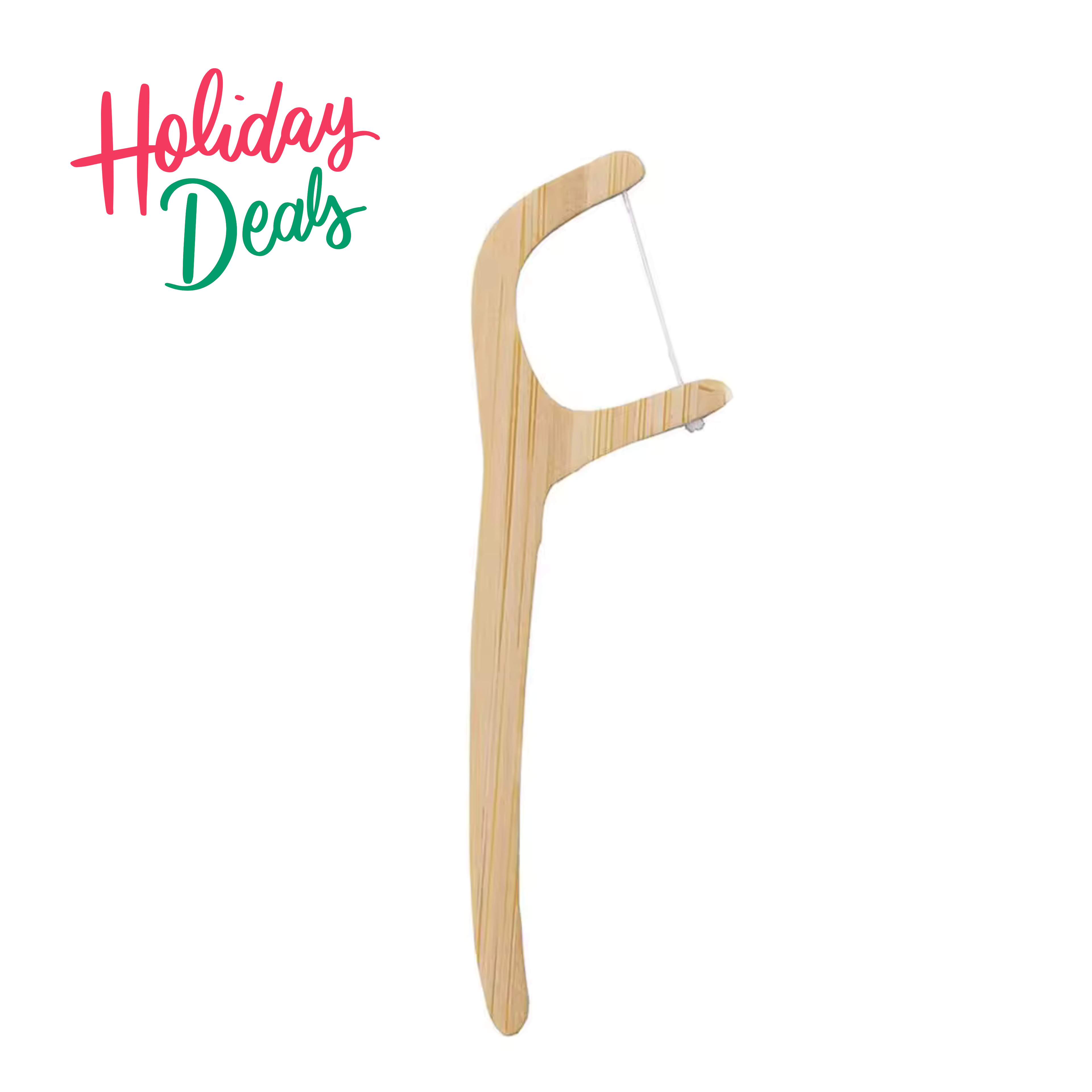 Eco-Friendly Bamboo Dental Floss Picks - Mint Charcoal | 10 Pack